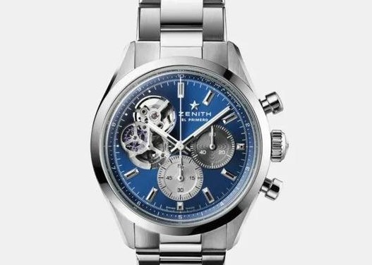 真力时最新推出蓝色Chronomaster Open Boutique Edition腕表